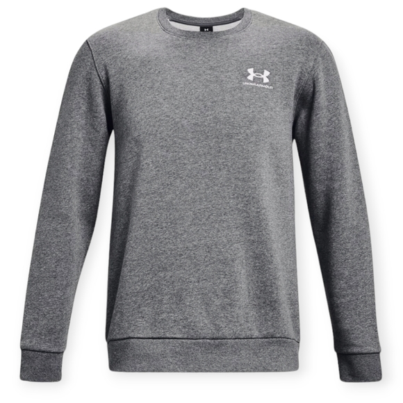 UNDER ARMOUR Men's Essential Fleece Crew Gray Sweatshirt🆕️✨️ size 3X - Picture 1 of 6